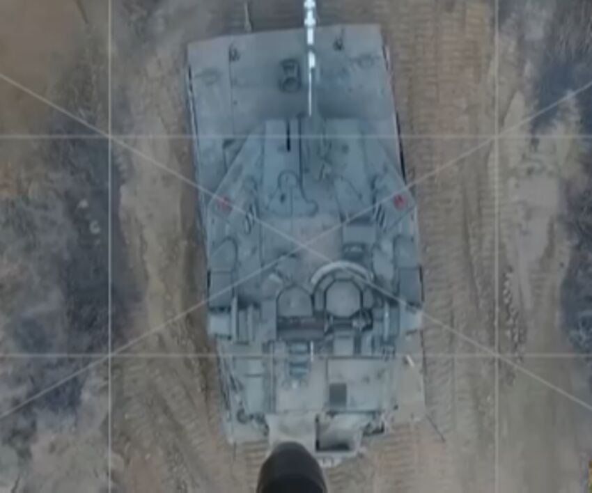 drone colpisce tank