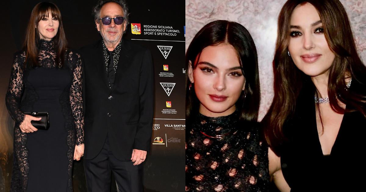 Monica Bellucci speaks of partner Tim Burton: “Working in the same environment simplifies everything”. And on the daughters: “They made me grow”