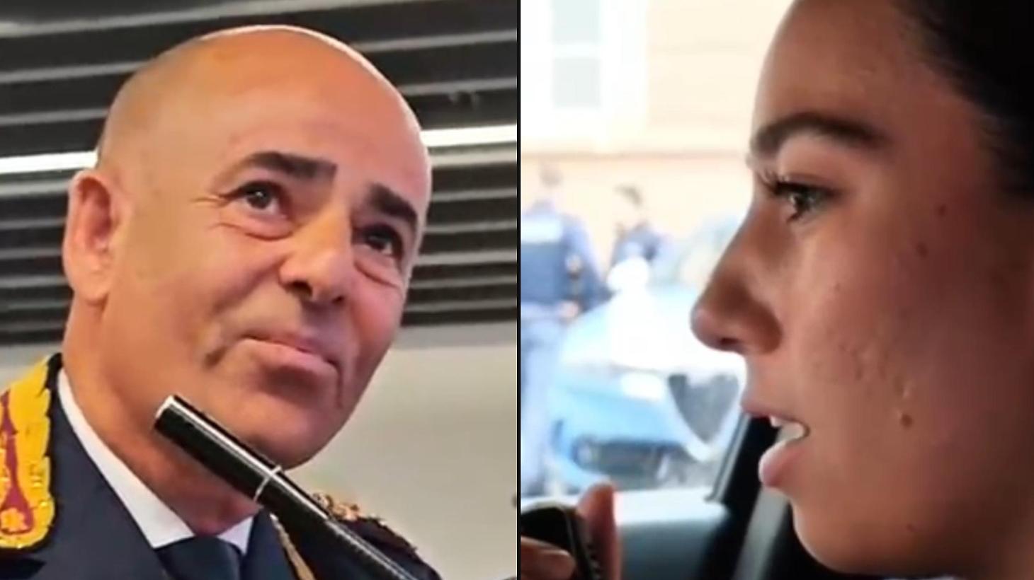 Il poliziotto ternano Fernandez va in pensione. La figlia risponde a sorpresa al saluto via radio: "Ora continuerò io"