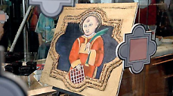 Perugia, il Caffè Sandri dedica la vetrina al patrono San Lorenzo. Rinnovata la tradizione introdotta da Carla Schucani