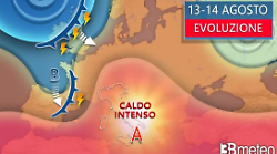 Meteo, caldo ancora in aumento: a Ferragosto sarà opprimente. Attenzione ai temporali isolati 
