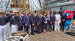 Expo Osaka, il Padiglione Italia presenta i suoi contenuti a Tokyo in occasione dell’arrivo di Nave Vespucci