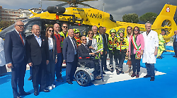 Terni, inaugurata la base dell'elisoccorso all'ospedale Santa Maria. Il direttore Casciari: "Voli anche notturni"