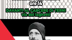 Palestinese arrestato, organizzato presidio di fronte al carcere di Terni per chiederne la liberazione. Numerose le associazioni coinvolte