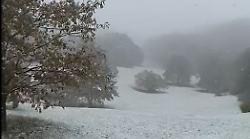 La prima neve è caduta sull'Umbria: a monte Alago di Nocera Umbra è arrivato l'inverno VIDEO