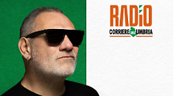 DJ Ralf ai microfoni di Radio Corriere dell'Umbria. Sarà in scena al SanFra con Serse Cosmi in Solo Coppi temo