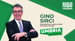 Gino Sirci ospite in studio a Umbria in diretta, in onda su Radio Corriere dell'Umbria. La scaletta della puntata