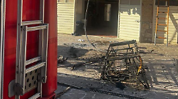 Appartamento a fuoco in una palazzina