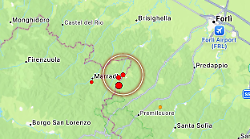 Terremoto, due scosse a Forlì. Magnitudo 2.8 e 3.0 con epicentro nel comune di Tredozio 