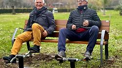 Terni, panchine a pedali al parco per rilassarsi e fare attività fisica. Progetto dell'associazione Myricae in viale Trento
