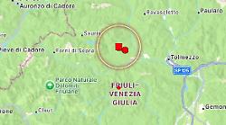 Terremoto in provincia di Udine, scossa di magnitudo 4 con epicentro ad Ampezzo