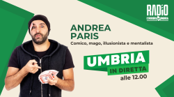 Umbria in diretta in onda su Radio Corriere dell'Umbria: risate e magia con il prestigiatore Andrea Paris in live su Youtube. La scaletta