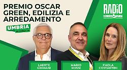 Edilizia e arredamento al centro della puntata di Umbria in diretta: in collegamento anche Mario Rossi per parlare del premio Oscar Green