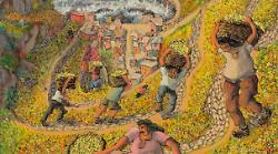 Il ritorno degli antieroi di Gino Covili, dipinti mai esposti celebrano la vendemmia alle Cinque Terre