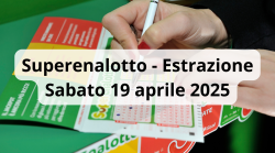 Lotto e Superenalotto, le estrazioni di oggi sabato 19 aprile: i numeri vincenti