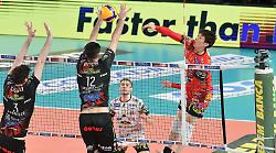 Sir ko a Civitanova (3-0): la semifinale playoff si decide alla quinta partita