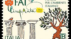 Poste Italiano, ecco il francobollo dedicato al Fai. E' stato creato per i 50 anni del Fondo italiano per l'ambiente