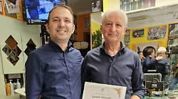 Mezzo secolo da barbiere, a Mantignana festa grande per Gianpaolo Marcaccioli