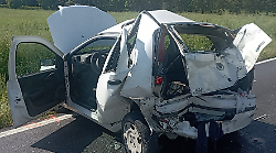 Violento tamponamento tra un camioncino e una Punto: grave 60enne trasferito in elisoccorso 