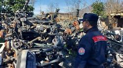 Terni, irregolarità nello stoccaggio dei rifiuti in un'attività di autodemolizioni scoperte dai Carabinieri Forestali