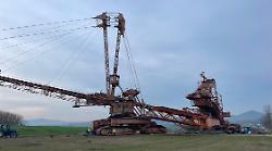 Parco minerario con le mastodontiche macchine escavatrici di Pietrafitta pronto già a settembre
