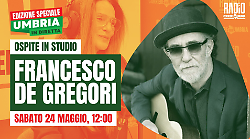 Francesco De Gregori super ospite domani nella puntata speciale di Umbria in diretta 