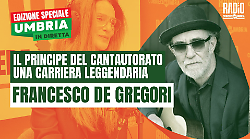 Francesco De Gregori super ospite a Radio Corriere dell'Umbria. La leggenda della musica italiana si racconta a Umbria in diretta