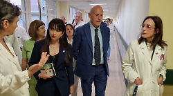 Foligno, la presidente Proietti in visita al San Giovanni Battista: “Il tema del personale è la priorità”