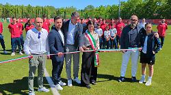 Anche il sindaco all'inaugurazione del nuovo campo sintetico dell'antistadio