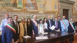Montedoglio, i governatori Giani e Proietti firmano l'accordo per l'acqua. "Tra Toscana e Umbria intesa su più versanti"