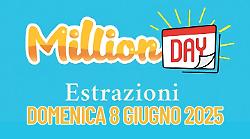 Million Day e Million Day Extra, le estrazioni di oggi domenica 8 giugno: i numeri vincenti