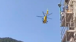 Gubbio, anziano cade dalle scale. Trasportato in ospedale con l'elisoccorso 