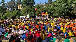 "Ho invitato Papa Leone XIV a Perugia", il retroscena dell'arcivescovo Maffeis al Gr.Est. davanti a migliaia di bambini