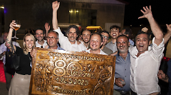 I tronchi e un'intuizione azzeccata: gli 80 anni della Campaldino Legnami. Festa con 500 invitati