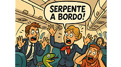 Serpente a bordo dell’aereo, volo bloccato e passeggeri nel panico. Rettile catturato e partenza in ritardo