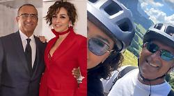 Carlo Conti in vacanza con la moglie Francesca Vaccaro e il figlio Matteo: scopri le foto sui social e la meta scelta