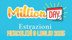 Million Day e Million Day Extra, le estrazioni di oggi mercoledì 9 luglio: i numeri vincenti