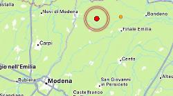 Scossa di terremoto da magnitudo 3.6 a Modena. Epicentro a San Felice sul Panaro: stessa zona del sisma 2012
