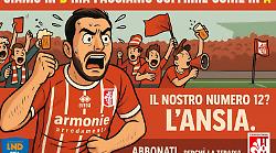 Società di serie D sceglie inusuale slogan per la campagna abbonamenti: "Il nostro numero 12? L'ansia"