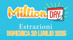 Million Day e Million Day Extra, le estrazioni di oggi domenica 20 luglio: i numeri vincenti