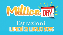 Million Day e Million Day Extra, le estrazioni di oggi lunedì 21 luglio: i numeri vincenti