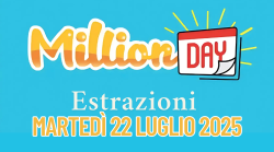 Million Day e Million Day Extra, le estrazioni di oggi martedì 22 luglio: i numeri vincenti