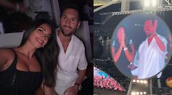 Concerto Coldplay, la kiss cam soprende anche Lionel Messi 