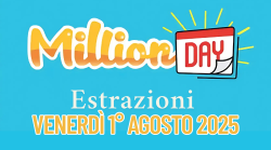 Million Day e Million Day Extra, le estrazioni di oggi venerdì 1° agosto: i numeri vincenti