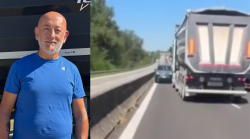 Ferma l'auto in contromano ed evita la tragedia lungo la E45. L'autista del tir: "Non sono un eroe, ho agito d'istinto"