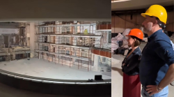 La sindaca Ferdinandi nel cantiere del Turreno a Perugia: "Proseguono i lavori". E chiede ai cittadini: "Voi come ve lo immaginate?"