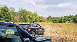 Bivacco per lo spaccio smantellato nel bosco