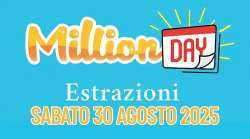 Million Day e Million Day Extra, le estrazioni di oggi sabato 30 agosto: i numeri vincenti
