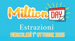 Million Day e Million Day Extra, le estrazioni di oggi mercoledì 1° ottobre: i numeri vincenti