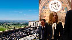 Giorgia Meloni contestata ad Assisi. La Premier: "Ricordo che San Francesco insegnava anche il rispetto". Il video